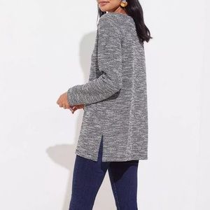 LOFT Marled Ribbed Tunic